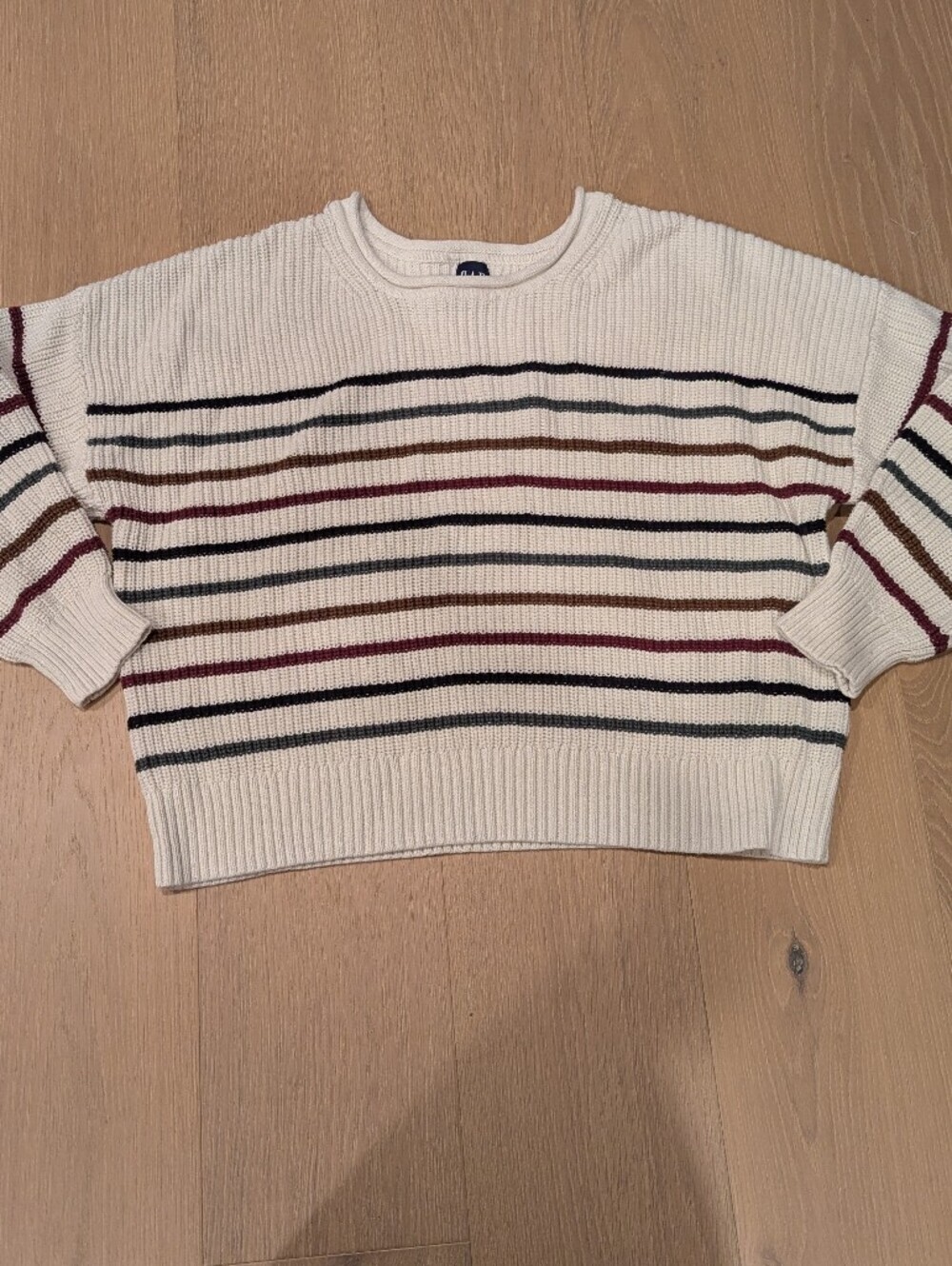 GAP Cream Roll Nexk Knit Crew Sweater
